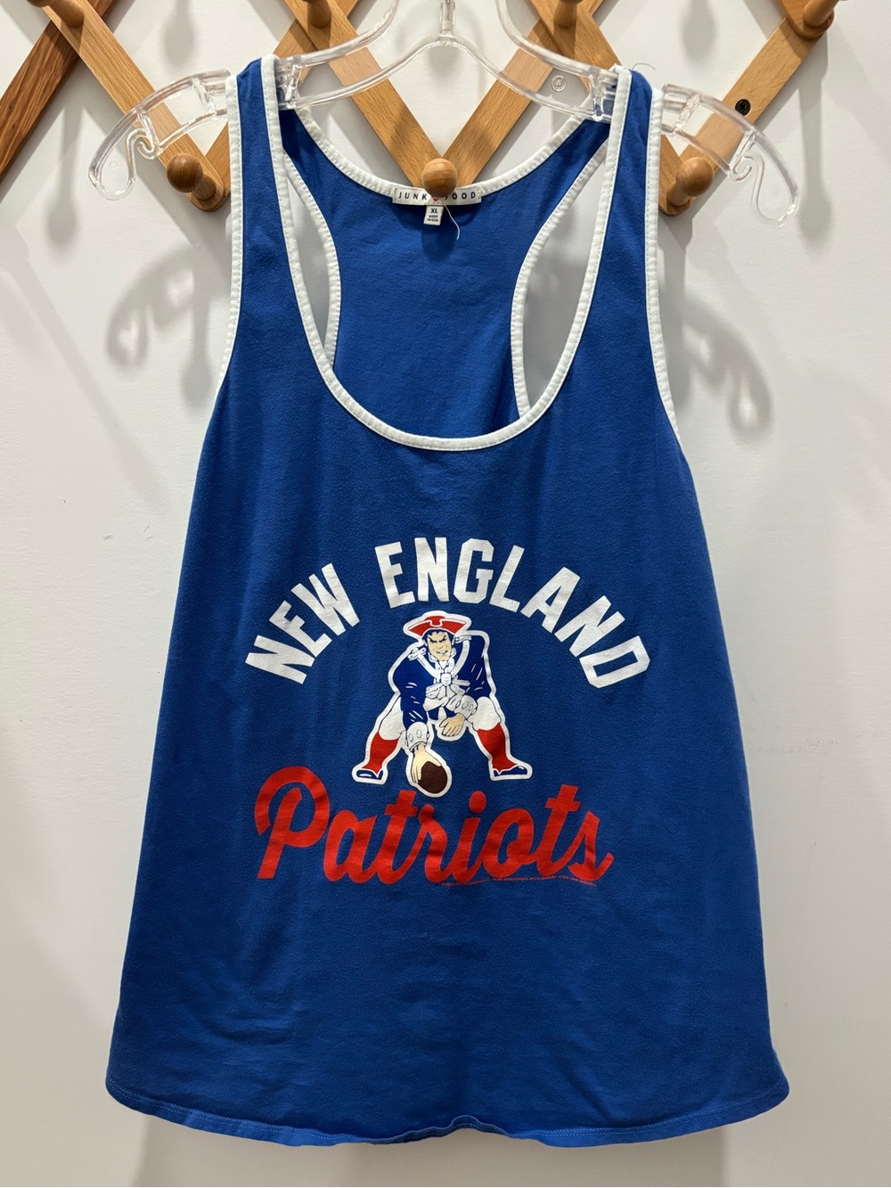 New England Patriots drapey tank top size xl